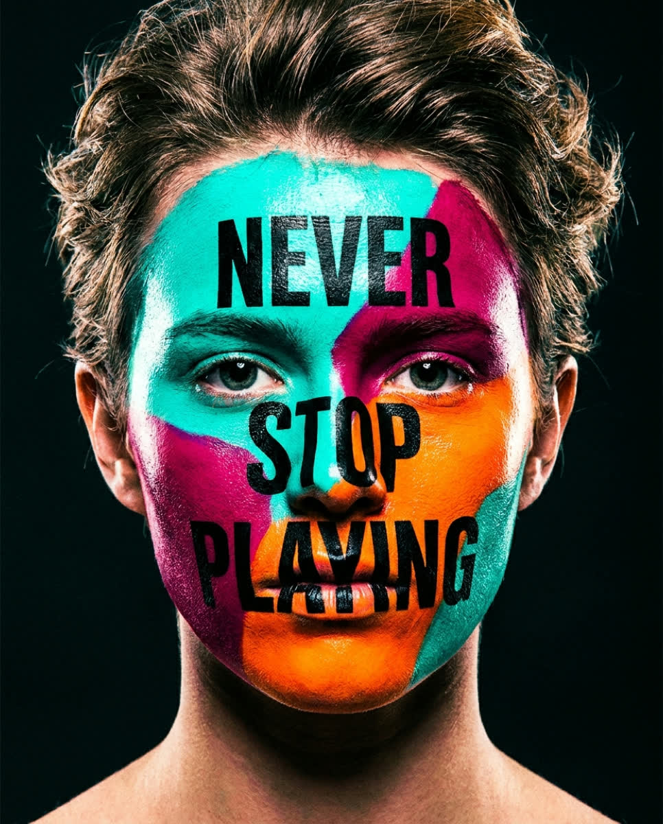Kampagnenmotiv: Never stop playing
